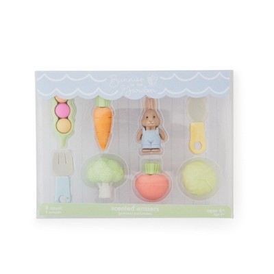 Daydream Society - Bunnies In The Garden Mini Erasers - Pack of 8 Erasers