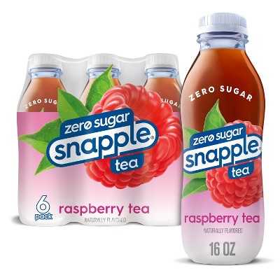 Snapple Zero Sugar Raspberry Tea - 6pk/16 fl oz Bottles