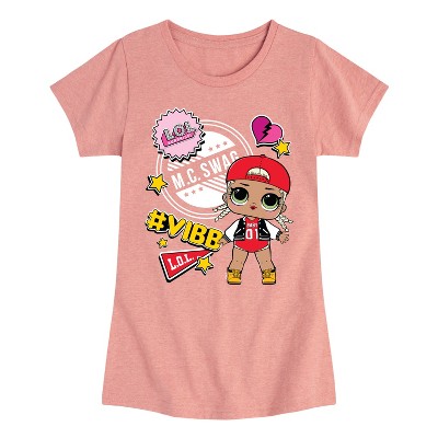 Girls' - LOL Surprise! - M.C. Swag Vibe Fitted Short Sleeve Graphic T-Shirt