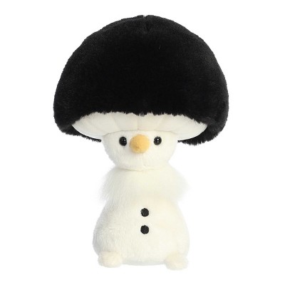 Aurora Small Holiday Fungi Friends Festive Stuffed Animal Snowman 8.5"