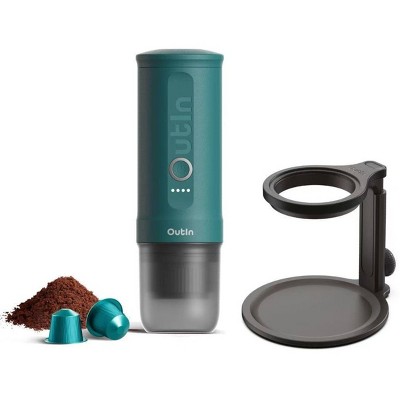 OutIn Nano Portable Electric Espresso Machine with Universal Coffee Stand