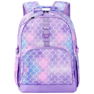 Mermaid Backpack for Girls, Elementary School Backpack for Girls Ages Kindergarten Backpack