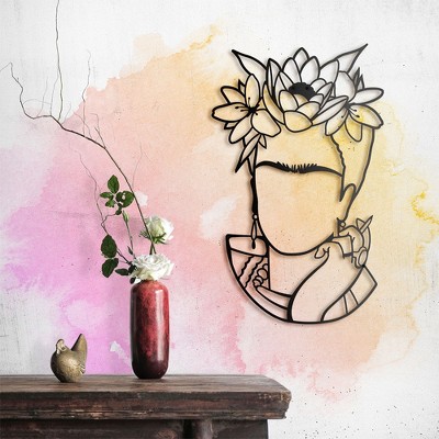 Frida Metal Wall Decor Minimalist Wall Sign
