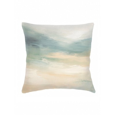 Green Horizon Linen Pillow 20x20
