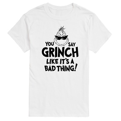 Men's - Dr. Seuss - The Grinch You Say Grinch Like It's A Bad Thing Short Sleeve Graphic T-Shirt