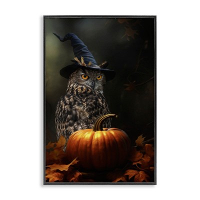 Stupell Industries Bewitching Gaze of Owl Framed Giclee Art