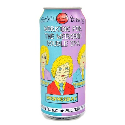 Spiteful Working for the Weekend Double IPA Beer - 4pk/16 fl oz Cans