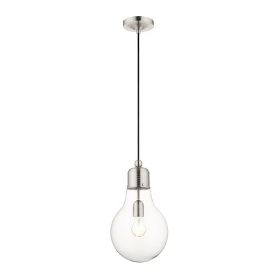 Livex Lighting Pendants 1 - Light Pendant in  Brushed Nickel