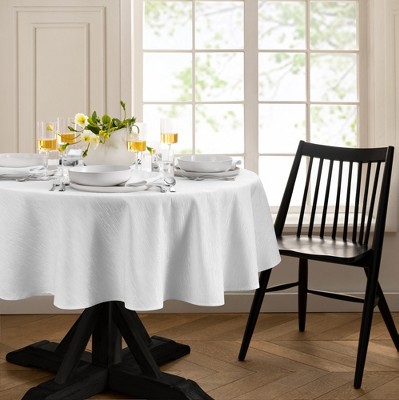 Elrene Continental Solid Texture Water and Stain Resistant Tablecloth - Elrene Home Fashions