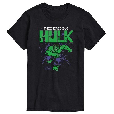 Men's - Marvel - Hulk 8 Bit Pixelated Short Sleeve Graphic T-Shirt