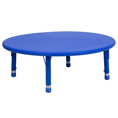 Flash Furniture 45" Round Plastic Height Adjustable Activity Table