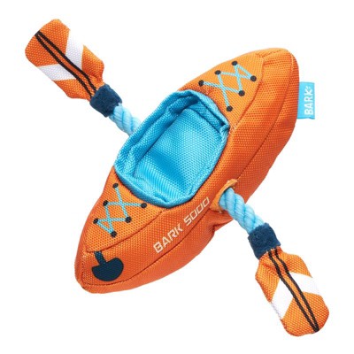 Bark Multicolored Plush Off-Track Kayak Dog Toy 1 pk (Case of 3)