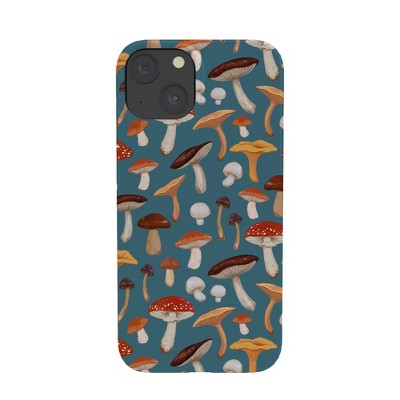 Avenie Mushrooms In Teal Pattern Snap Slim iPhone 15 Case - Society6
