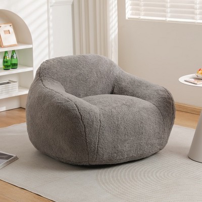 MAYEERTY Giant Bean Bag Sofa for Adults Spacious with Armrests Memory Foam Filler Living Room Bedroom