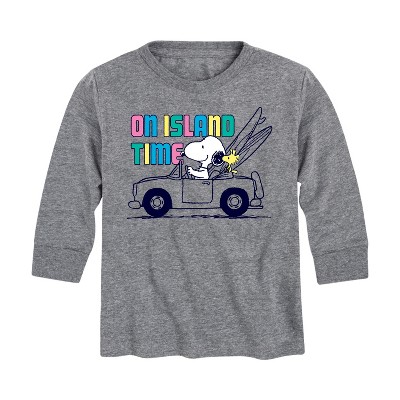 Boys' - Peanuts - On Island Time Long Sleeve Graphic T-Shirt