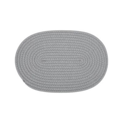 Unique Bargains Trivet Oval Rope Coaster Cotton Non-Woven Fabric 12.6"x8.66"x0.31"