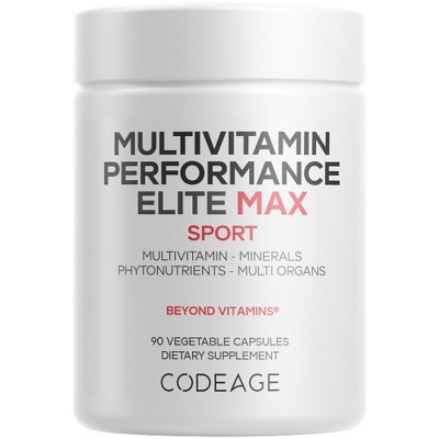 Codeage Multivitamin Recovery Elite Max Supplement - Vitamins, Essential Minerals, Antioxidants, Colostrum, Phytonutrients - 90ct