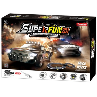 Joysway: SuperFun 201 - 1/43 USB Power Slot Car Racing Set, Size: 51"x23"