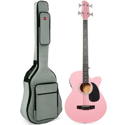 Best Choice Products 22-Fret Full Size Acoustic Electric Bass Guitar w/ 4-Band Equalizer, Truss Rod