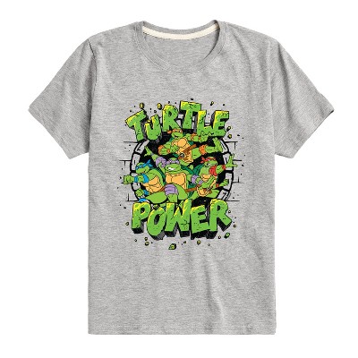 Boys' - Teenage Mutant Ninja Turtles - Turtle Power New Short Sleeve Graphic T-Shirt