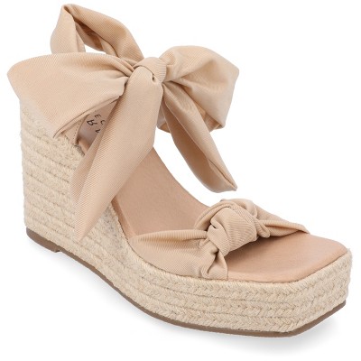 Journee Collection Women's Surria Espadrille Platform Wedge Sandals