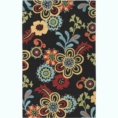 Livabliss Storm Hooked Indoor and Outdoor Area Rugs