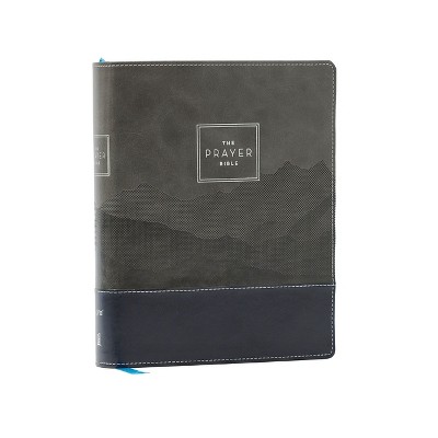 The Prayer Bible: Pray God's Word Cover to Cover (Niv, Black/Gray Leathersoft, Red Letter, Comfort Print) - by  Thomas Nelson (Leather Bound)