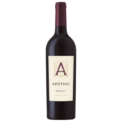 Apothic Merlot Red Wine - 750ml Bottle