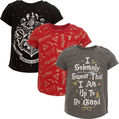 Harry Potter Girls 3 Pack T-Shirts Toddler