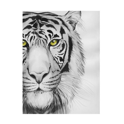 Trademark Fine Art - Grace Popp  Snow Tigre I Canvas Art