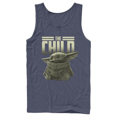 Men's Star Wars The Mandalorian The Child Text Tank Top