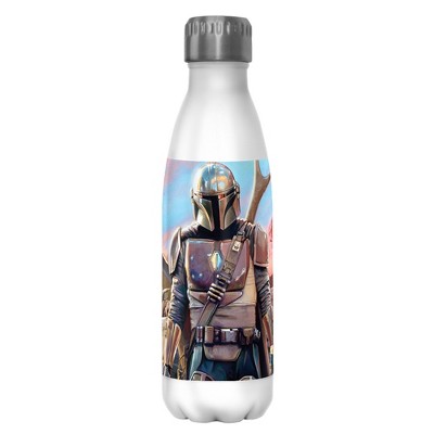 Star Wars The Mandalorian Colorful Sky Sunset Stainless Steel Water Bottle