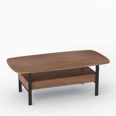 Gaoyangjiaju 47.2 Inch Wooden Coffee Table with Storage Drawers
