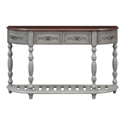 Bella Depot 52'' Modern and Contemporary Curved Console Table