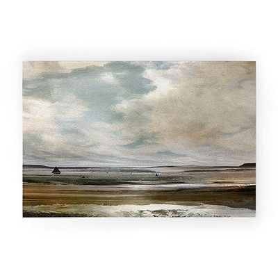Dan Hobday Art Vintage Seascape Art Welcome Mat -Society6