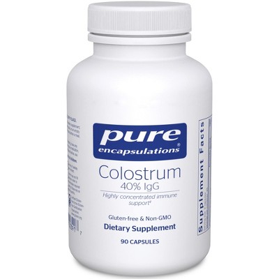 Pure Encapsulations Colostrum - 40% IgG Highly Concentrated Immune Support - 90 Capsules