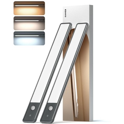 EZVALO 11.8in Motion Sensor Under Cabinet Lights 98-LED Energy Efficient, Set of 2