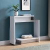 Syemin Console Tables Contemporary Console Table Entryway Table Small Space Console Sofa Table Behind Couch, White, 36"*11.5"*33.75" - 4 of 4