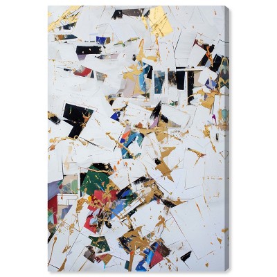 Art Remedy Off the Record Minimalist collage style wall art Unframed