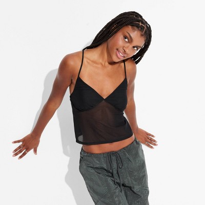Women's Mesh V-Neck Tank Top - Wild Fable™