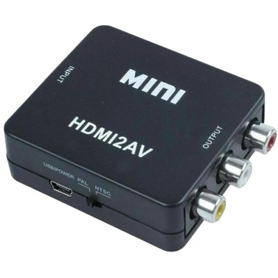Sanoxy HDMI To RCA AV Adapter Converter Cable CVBS 3RCA 1080P Composite Video Audio