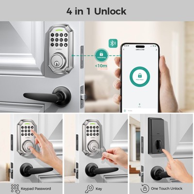 LNDU Keyless entry deadbolt door lock with handle