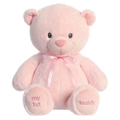 ebba Large My First Teddy Adorable Baby Stuffed Animal Pink 28"