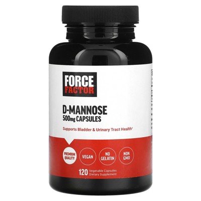 Force Factor D-Mannose, 500 mg, 120 Vegetable Capsules