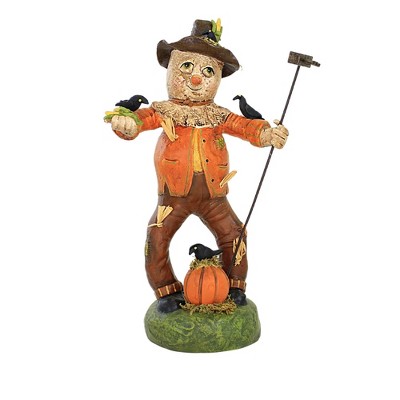 Charles Mcclenning 10.25 In Scarecrow Sam Thanksgiving Figurine , Lightweight Fall Decor Fall Thanksgiving Crows Corn (1PC)
