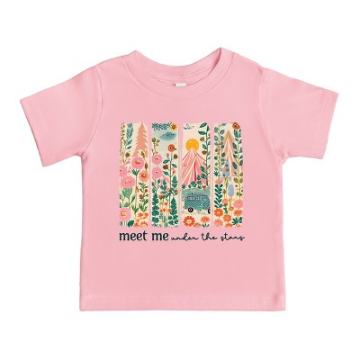 The Juniper Shop Meet Me Under The Stars Toddler Short Sleeve Tee - 2T - Pink