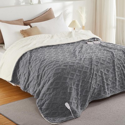 Heated Blanket, Soft Washable Electric Blanket, Heating Blanket for Bedding, With 10 Heat Settings, Sofa and Bed