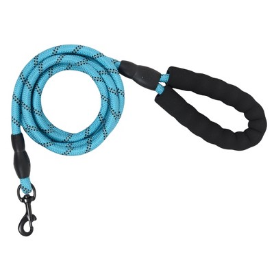 Alilang Dog Leash with Comfortable Padded Handle and Highly Reflective Threads for Medium Large Dogs