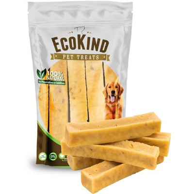 EcoKind Pet Treats Peanut Butter Flavor Premium Gold Yak Chews - Ordorless, Long Lasting Chews for all Breeds