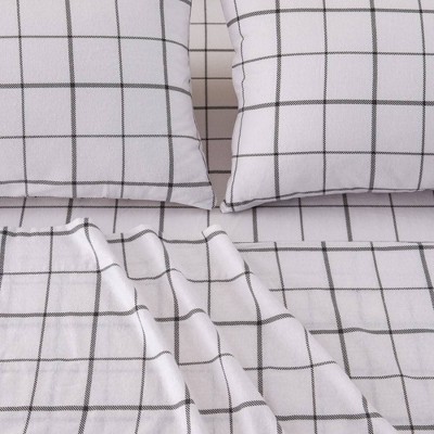 100% Turkish Cotton Classic Printed Flannel Sheet Set - Isla Jade